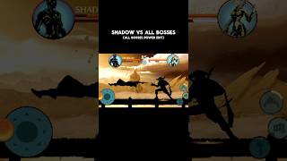 SHADOW VS ALL BOSSES  ALL BOSSES POWER EDIT  shdowfight2 shortsfeed [upl. by Charlton174]