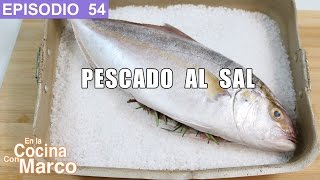 Pescado a la sal  Receta autentica italiana [upl. by Esinaj371]