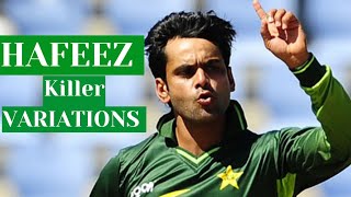 Muhammad Hafeez Magical Spin Bowling vs England  Killer Variations [upl. by Dukie]