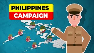 The Philippines Campaign US vs Japan  A Pacific War in World War II [upl. by Lisbeth498]