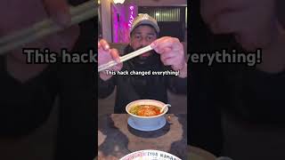 This chopstick hack will save your life hack lifehacks [upl. by Andrew774]