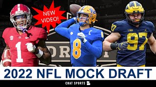 2022 NFL Mock Draft 1st Round Projections Ft Aidan Hutchinson Kayvon Thibodeaux amp Kenny Pickett [upl. by Crowns]