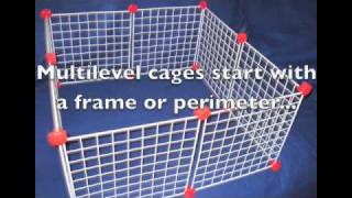 Custom Indoor Small Pet Cage How to Make Multiple Levels [upl. by Eimaj202]