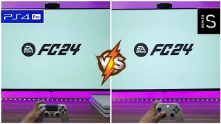 EA FC24 PS4 PRO Vs Xbox Series S  Old Gen Vs Next Gen [upl. by Nottirb]