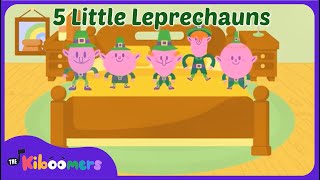 Five Little Leprechauns  The Kiboomers Preschool Songs amp Nursery Rhymes for St Patricks Day [upl. by Samalla]