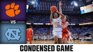 Clemson vs North Carolina Condensed Game  202324 ACC Mens Basketball [upl. by Safier352]