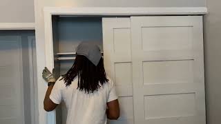 How to install a Sliding Closet Door [upl. by Anauqed472]