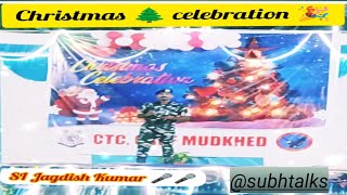 Christmas 🎄 celebration 🎉 performance SI Jagdish Kumar 🎤🎤 pal pal dil ke pass at CTC Mudkhed [upl. by Aria]