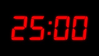 ⏰ 25 MINUTOS ⌚  CRONÓMETRO RELOJ [upl. by Kippy232]