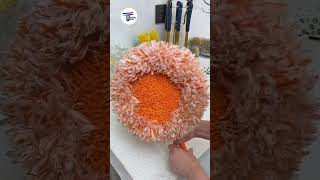 Round Universal Mop Pad For Dust Removal Floor Tiles Wall Ceiling Car Cleaning🧹✨CleaningHacks [upl. by Faubert]