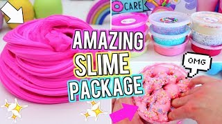 HUGE SLIME PACKAGE UNBOXING Is it worth the MONEY Testing Instagram Slime I Bought ONLINE [upl. by Enos]