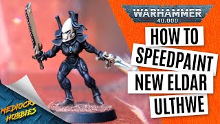 How to Speed Paint Eldar Ulthwe Storm Guardian for Warhammer 40k Craftworlds Series Part 1 [upl. by Anairdna]