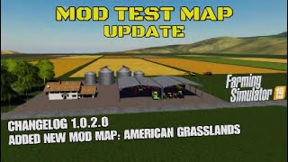 quotMOD TEST MAP UPDATEAMERICAN GRASSLANDSquot Map TourReview on Farming Simulator 19 Console PS5 FS19 [upl. by Flossi]