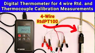 Digital Thormometer with 4 wire RTD amp Thermocouple Connection  4 wire Rtd Indicator  Thormometer [upl. by Maya640]