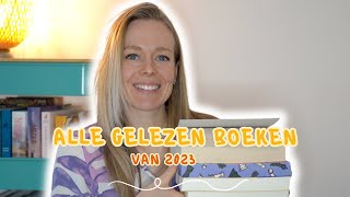 Alle 65 boeken die ik in 2023 heb gelezen  Papieren boeken ebooks amp luisterboeken [upl. by Nnairam]