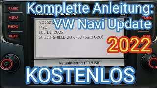 Anleitung VW Navi Update 2022 kostenlos in deutsch  Discover Media für Composition Media [upl. by Tingley]