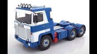 Modelissimo Road Kings Scania LBT 141 1976 bluewhite 118 [upl. by Yrome941]