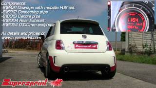 500 Abarth quot1446 turboquot Supersprint Exhaust [upl. by Udella]