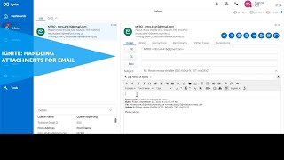 Ignite Handling Attachments for Email MiContact Center Business [upl. by Partan631]