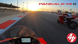 2020 Ducati Panigale V4S  Onboard at Bahrain International Circuit [upl. by Adnilemreh]