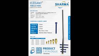 ELEGANT® FIBULA NAIL  SHARMA ORTHOPEDIC [upl. by Kieger188]