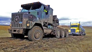 Oshkosh M1070 The Best and most beautiful truck in US Army  Oshkosh M1070 Stuck  M1070 OffRoad [upl. by Ayila]