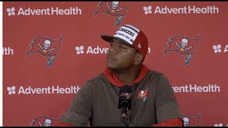 Byron Leftwich on Facing Rams Defenders Aaron Donald Jalen Ramsey  Press Conference [upl. by Robinet]