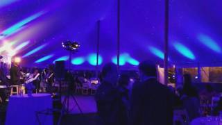 Uplighting and Starry Night projection in a 105x45 tent [upl. by Hadik296]