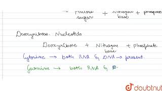 A ribose but not deoxyribose nucleotide is [upl. by Larochelle]