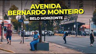 AVENIDA BERNARDO MONTEIRO  STA EFIGÊNIA  FUNCIONÁRIOS  BELO HORIZONTE  MG  NA RUA 4K [upl. by Einallem538]