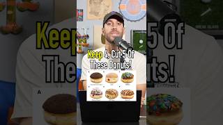 Keep 4 Cut 5 Donuts Which Are You Cutting shorts food dessert donuts oreo frosting [upl. by Eidlog]