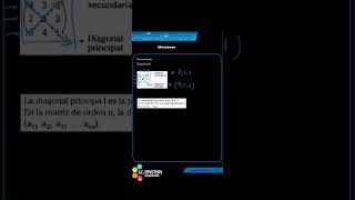 08 MATRICES TIPOS DE MATRICES Diagonales de una matriz maths profejuanc algebra1 [upl. by Coltin]
