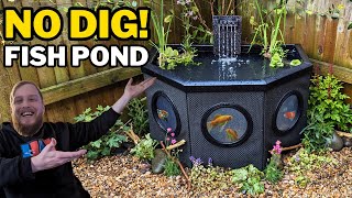 EASIEST fish pond for your garden A great home for goldfish [upl. by Ttevi]