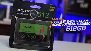 Review SSD ADATA Ultimate SU650 512GB  Semakin Murah Peforma Mewah hexareview [upl. by Voss]