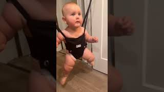 Weekly Jolly Jumper video babygirl jollyjumper hadley babyhadley [upl. by Berri407]