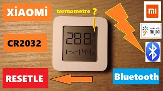 Xiaomi Bluetooth termometre pil değiştirme resetleme [upl. by Aroz283]