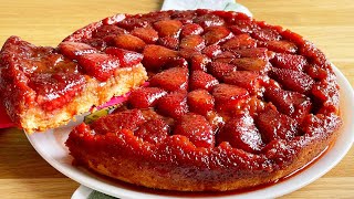 Strawberry Tarte Tatin Recipe  French Strawberry Tart  Strawberry Pie [upl. by Gierc41]