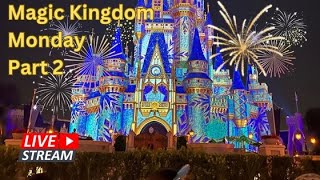 🔴 Live  Magic Kingdom Monday Part 2 Fireworks Walt Disney World 412024 [upl. by Shaylah]