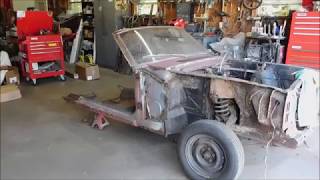 More disassembly of the 66 Mustang convertible Brooklyn Pony 4 [upl. by Welcome]