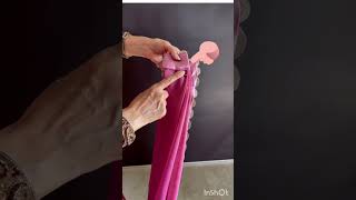 Try this new hack and your sarees intricate pallu will stand out even more beautiful💕 [upl. by Felizio]