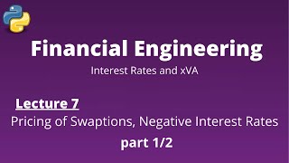 Financial Engineering Course Lecture 714 part 12 Swaptions and Negative Interest Rates [upl. by Llerrot]