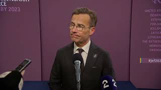 Arrival and doorstep Ulf Kristersson SE [upl. by Solracnauj]