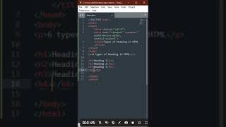 html headings in HTML basic coding music funk viralvideo viralshorts newintro officalvideo [upl. by Erdnaek146]