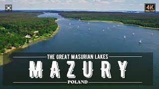 MAZURY  The Great Masurian Lakes  Poland  Kraina Wielkich Mazurskich Jezior  Aerial Video  4K [upl. by Randene631]