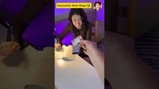 Note magic trick video😎 challengefunnyshorts shortvideo vairalshort youtubeshorts magic [upl. by Atinaujnas]