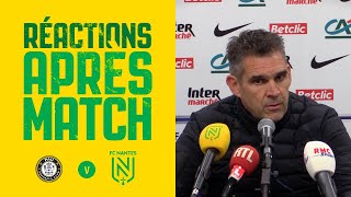 Pau FC  FC Nantes  la réaction de Jocelyn Gourvennec [upl. by Chip945]