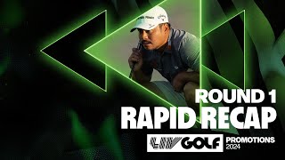 Rapid Recap Quick Highlights From Rd 1 of LIV Golf Promotions [upl. by Janina458]