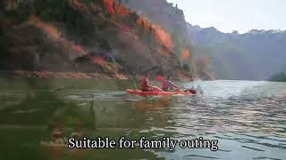 SEAFLO family sit on top kayak four prople 2 adult  2 kids SF4001 amp BQA112 [upl. by Llet]