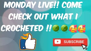 MONDAY LIVE ☕️ COFFEE AND CROCHET 🧶🤣🥰 [upl. by Medrek]