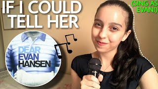 If I Could Tell Her Zoes Part Only  Karaoke  Dear Evan Hansen [upl. by Euqinorev]